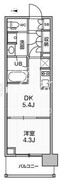 シーズンフラッツ菊川ノース 702 間取り図