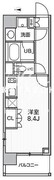 シーズンフラッツ菊川ノース 703 間取り図