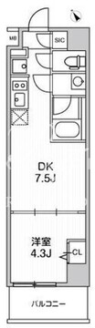 ウィーヴベース墨田パーク 203 間取り図