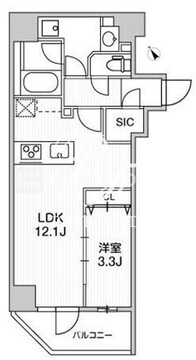 ウィーヴベース墨田パーク 301 間取り図