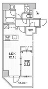ウィーヴベース墨田パーク 401 間取り図