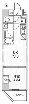 ウィーヴベース墨田パーク 402 間取り図