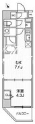 ウィーヴベース墨田パーク 602 間取り図