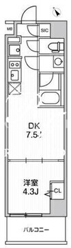 ウィーヴベース墨田パーク 803 間取り図