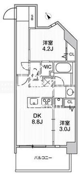 ウィーヴベース墨田パーク 804 間取り図