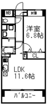 プライムアーバン千駄木 304 間取り図