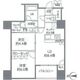 カスタリアタワー品川シーサイド 810 間取り図