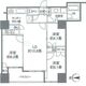 カスタリアタワー品川シーサイド 211 間取り図