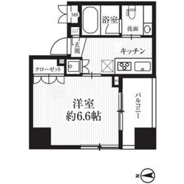 HF千駄木レジデンス 506 間取り図