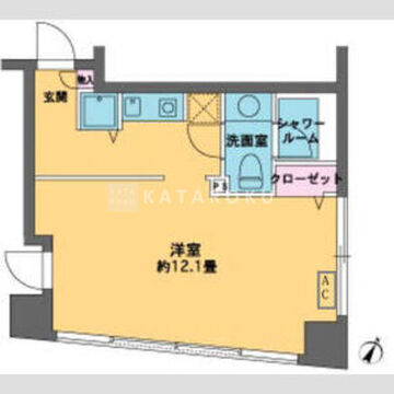 カスタリア水天宮2 804 間取り図