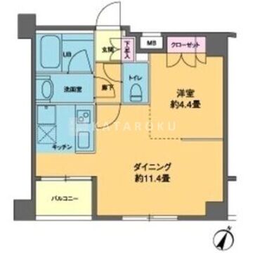 カスタリア南麻布 303 間取り図