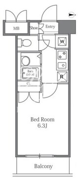 ラサンテ広尾 905 間取り図