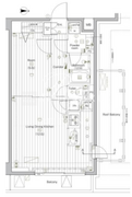 プレミアムキューブG北新宿DEUX 407 間取り図