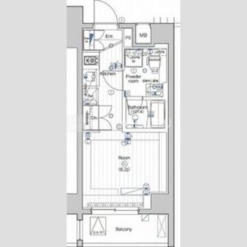 プレミアムキューブ大井町#mo 508 間取り図