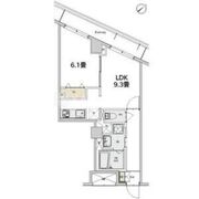 カスタリア本駒込 313 間取り図