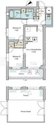 ブリリアイスト洗足池の杜 104 間取り図