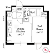 エルファーロ西新宿五丁目3 2 間取り図