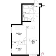 グランパセオ中目黒4 1 間取り図