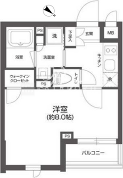 グランパセオ四谷若葉 309 間取り図