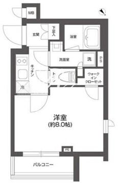 グランパセオ四谷若葉 210 間取り図