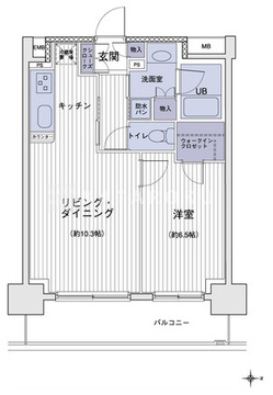 エスティメゾン大島 1210 間取り図