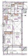 ブランシエスタ浅草蔵前 504 間取り図