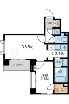 シティスパイア若松町 405 間取り図