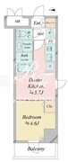 ドゥーエ日暮里4 201 間取り図