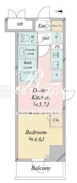 ドゥーエ日暮里4 301 間取り図