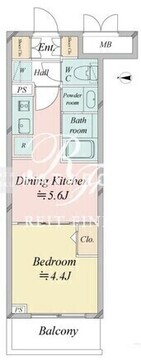 ドゥーエ日暮里4 302 間取り図