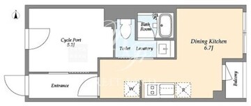 タスキリシェス目黒本町 205 間取り図