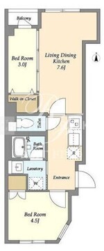 タスキリシェス目黒本町 404 間取り図
