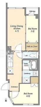 タスキリシェス目黒本町 405 間取り図