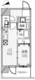 パークフラッツ蔵前 301 間取り図