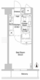 コンフォリア西新宿 1303 間取り図