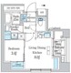ワンルーフフラット蔵前 401 間取り図