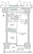 ブルックサイドレジデンス木場 1328 間取り図
