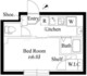 エルファーロ祐天寺3 203 間取り図