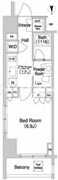 コンフォリア門前仲町 1006 間取り図
