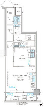 パークアクシス文京本郷 709 間取り図
