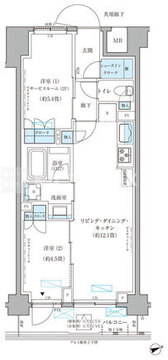 パークアクシス文京本郷 704 間取り図