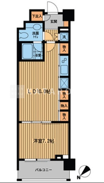 プライムアーバン日本橋横山町 1204 間取り図