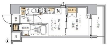 リビオメゾン芝浦 301 間取り図