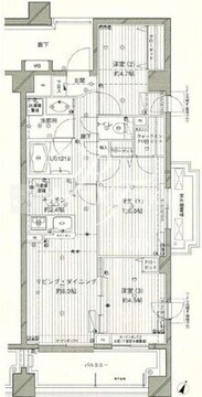 コスモリード西馬込 406 間取り図
