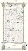 コスモリード西馬込 304 間取り図