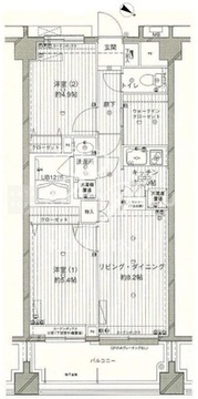 コスモリード西馬込 311 間取り図