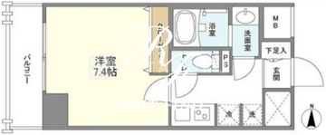 オーキッドレジデンス両国 103 間取り図