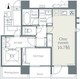 ファブリック信濃町レジデンス 101 間取り図