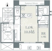 ファブリック信濃町レジデンス 401 間取り図