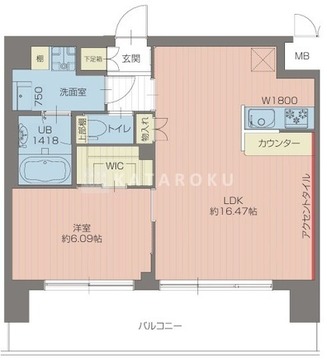 プレジオ葛西ASIAN 1202 間取り図